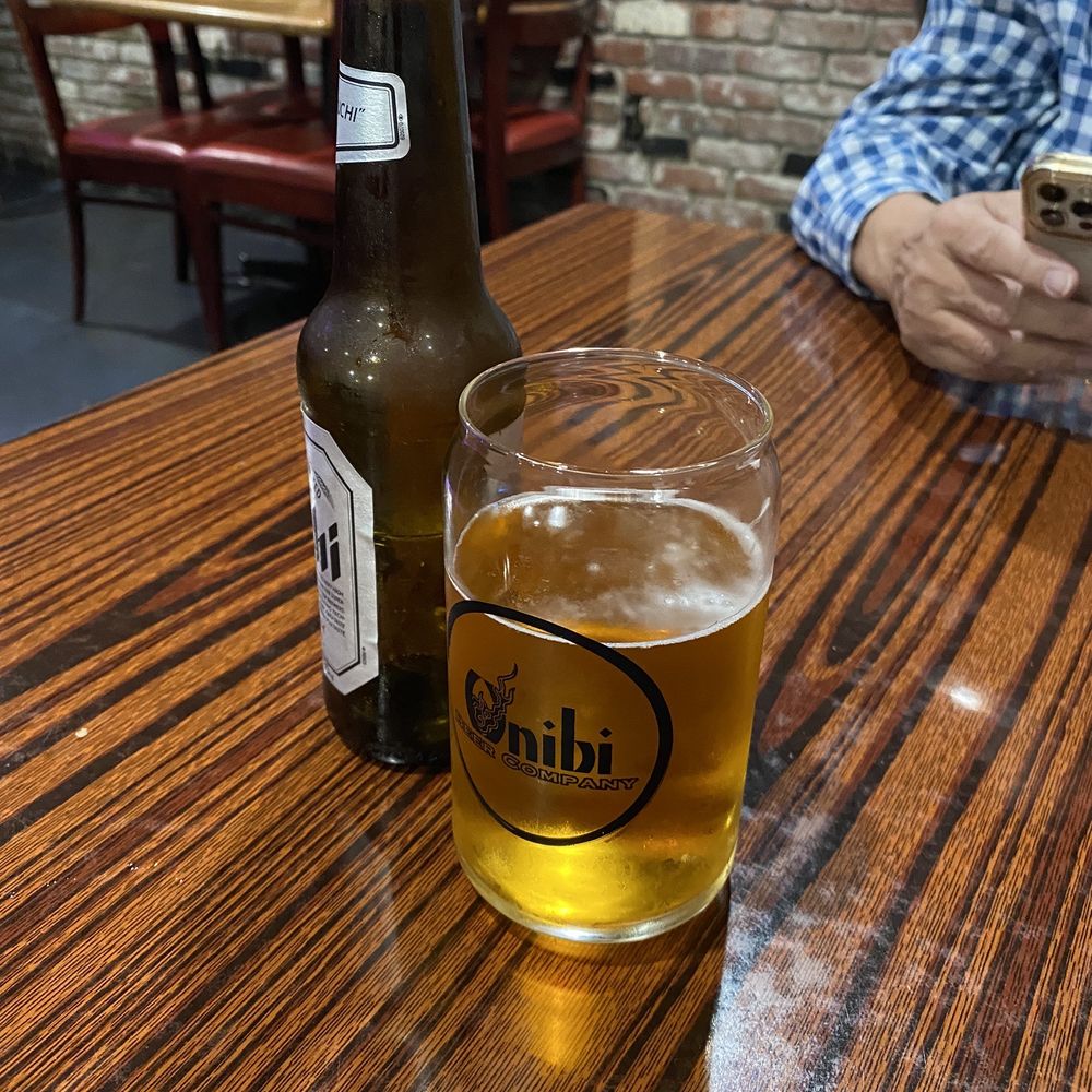 Konfucious Eats - Nama Asahi Beer in an Onibi Beer glass~ - Ramen Near Me - Modesto, California