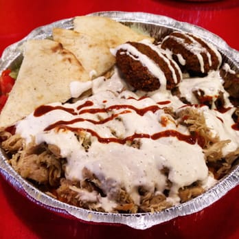 The Halal Guys - Combo with added falafel - Halal Near Me - Costa Mesa, California
