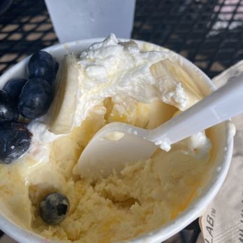 Milk Lab - Cary - Mango Madness Rolled I cream - not good and not creamy at all. Tasted like chunky frozen milk. - Ice Cream & Frozen Yogurt Near Me - Cary, North Carolina Milk Lab - Cary - Mango Madness Rolled I cream - not good and not creamy at all. Tasted like chunky frozen milk. - Ice Cream & Frozen Yogurt Near Me - Cary, North Carolina