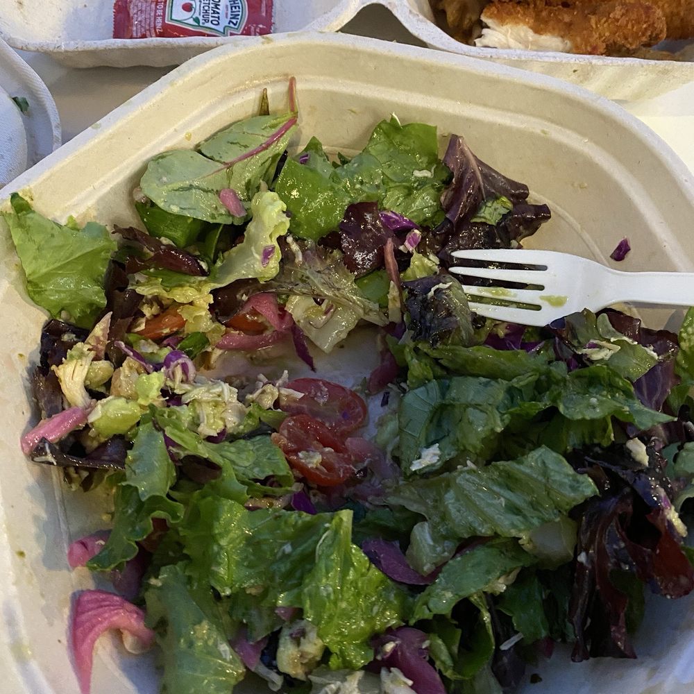 The salad he gave me The salad he gave me