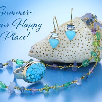 Quadrum - Welcome summer warmly in stacks of color and splashes of festive forms! Give yourself a sugar rush in candy pink tourmaline, juicy grape ame - Jewelry Near Me - Chestnut Hill, Massachusetts