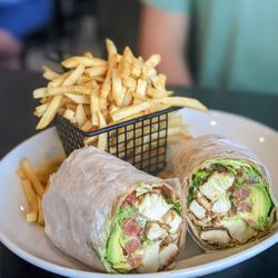 Jams Brunch House & Bar - Chicken bacon avocado ranch wrap and fries