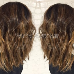 My after photo: Medium Length A-Line with a balayage. My after photo: Medium Length A-Line with a balayage.