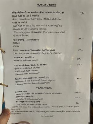 Menu photo 1 Restaurant le National Versoix, GE Menu photo 1 Restaurant le National Versoix, GE