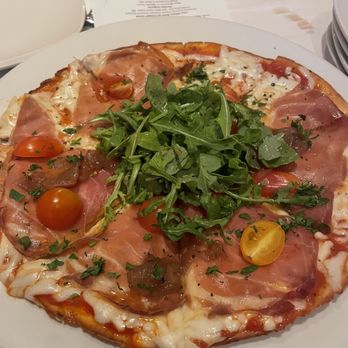 Drew's on Halsted - GF Arugula and Prosciutto Pizza - American Near Me - Chicago, Illinois Drew's on Halsted - GF Arugula and Prosciutto Pizza - American Near Me - Chicago, Illinois