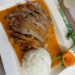 Quan-An - Crispy duck with Thai Currey sauce.