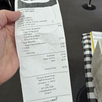 Division Street Diner - cheap price for quality food & service! - Diners Near Me - Arlington, Texas