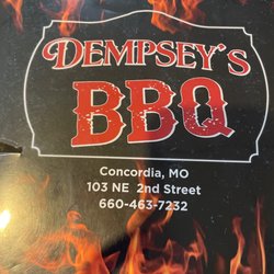Dempsey's BBQ - Menu front