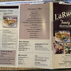 LaRue's Family Restaurant - Menu
