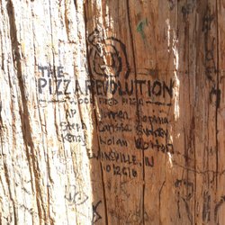 The Pizza Revolution - Vandalizing trees in the great smoke mountains is not cool.