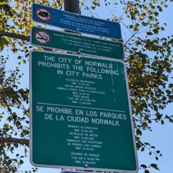 Hermosillo Park - Prohibited items/activities in the park