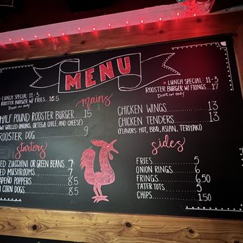 Red Rooster - Menu: Nov '25 - Dive Bars Near Me - Oceanside, California Red Rooster - Menu: Nov '25 - Dive Bars Near Me - Oceanside, California