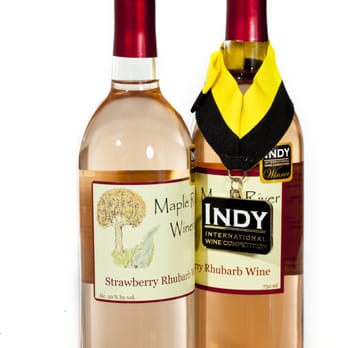 Maple River Winery - Strawberry Rhubarb Wine, 2010 International Fruit Wine of the Year from the Indy International Wine Competition - Wineries Near Me - Casselton, North Dakota