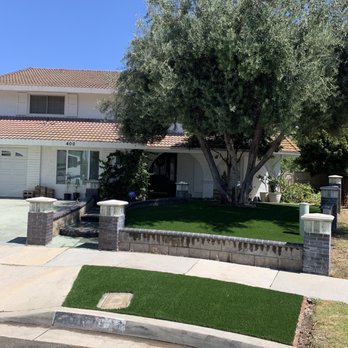 Socal Pavers & Turf - Front yard transformation - Masonry/Concrete Near Me