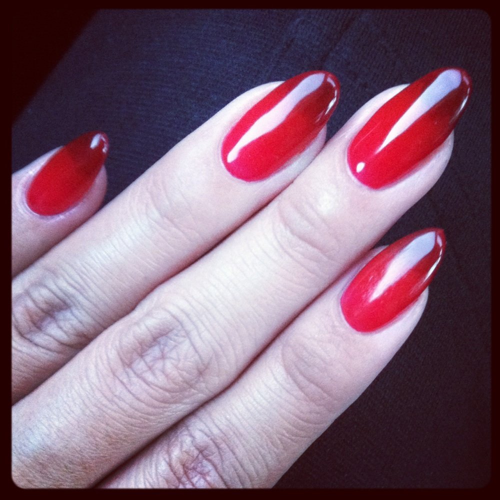 Kawaii Nails - Red ombré nails. - Nail Salons Near Me - Newport Beach, California