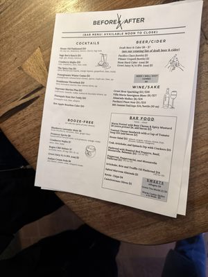 Menu photo 1 Before & After Leadville, CO