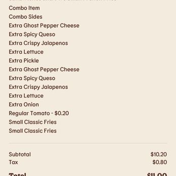 Burger King - Receipt from playing game on app - Burgers Near Me - Bemidji, Minnesota