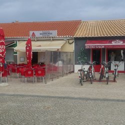 Pastelaria Marreiros - On the West side of the rotary downtown. Have a bite to eat,,,and watch the world...go....by.....