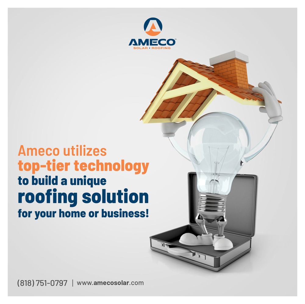 Slide of AMECO Solar & Roofing