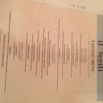 Il Verdi - Menu - Italian Near Me - Atlantic City, New Jersey