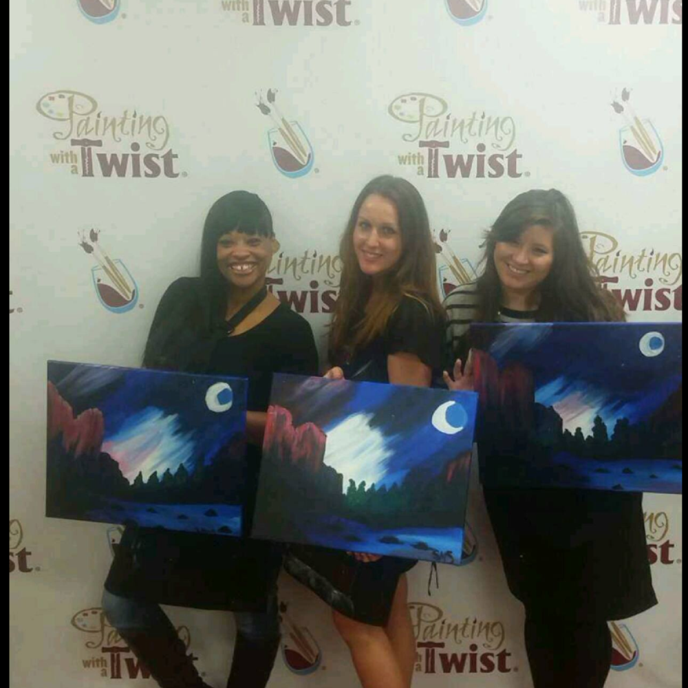 Painting with a Twist - Red carpet photo!! - Paint & Sip Near Me - Pooler, Georgia
