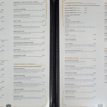 Black Agave - Menu pages 3 and 4 taken 12/8/24 - Mexican Near Me - Kelso, Washington