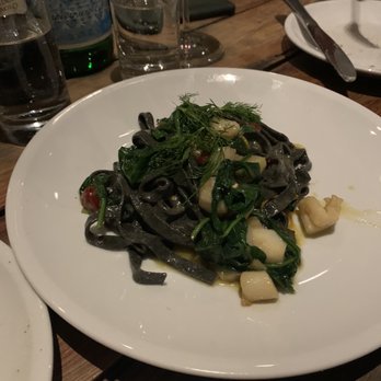 Coltivare - Squid ink scallop pasta - Italian Near Me - Houston, Texas
