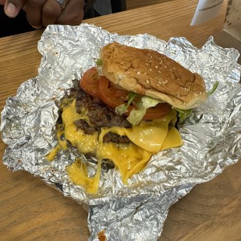 Five Guys - Cheeseburger extra patty - Hot Dogs Near Me - Knightdale, North Carolina Five Guys - Cheeseburger extra patty - Hot Dogs Near Me - Knightdale, North Carolina