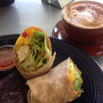 Bicyclette Cookshop - Raw Veggie wrap and Cappuccino - New American Near Me - Naples, Florida Bicyclette Cookshop - Raw Veggie wrap and Cappuccino - New American Near Me - Naples, Florida