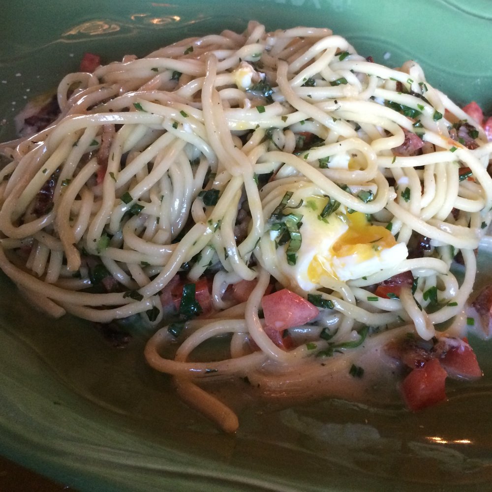 Jennifer's Catering - Fresh Pasta with Poached Egg - Caterers Near Me - Phoenix, Arizona