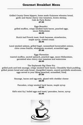 Menu photo 1 Esplanade Bar & Restaurant Bangor, DOW