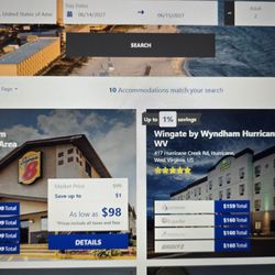 Search for hotel and discount is $1 a year in advance
