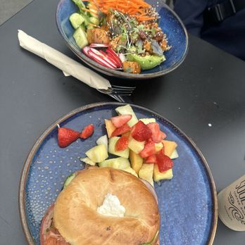 Soul Grind Coffee Roasters - Lox Bagel and Buddha Bowl - Coffee & Tea Near Me - Pacifica, California