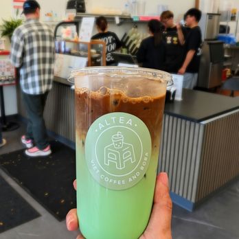Altea Viet Coffee & Boba - Pandan Latte - Cafes Near Me - Mount Prospect, Illinois
