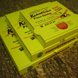 Kulmbacher Pizzaservice - Karton-Werbung