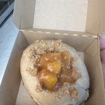 Hook And Press Donuts - Peach Cobbler Donut - Donuts Near Me - Santa Barbara, California Hook And Press Donuts - Peach Cobbler Donut - Donuts Near Me - Santa Barbara, California
