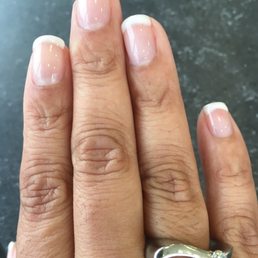 Gel manicure with Opi Funny Bunny