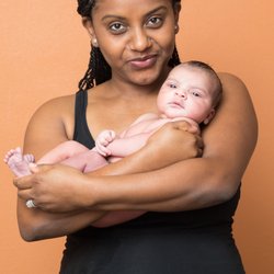 Katharine Kimball Photography - Mother and newborn portrait.