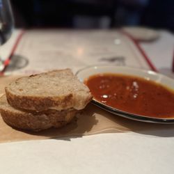 No. 246 - Complimentary Sourdough bread with a special tomato sauce
