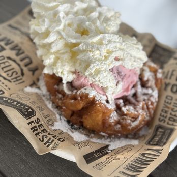 Sweet Bites N Ice - Funnel Cake Strawberry Dream - Desserts Near Me - Bakersfield, California Sweet Bites N Ice - Funnel Cake Strawberry Dream - Desserts Near Me - Bakersfield, California