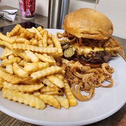 I don't remember it's name but it's a burger if you can't tell from the pic
