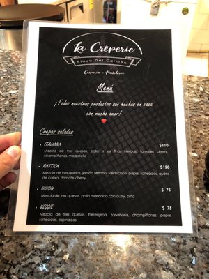 Menu photo 2 La Creperie Playa del Carmen, ROO Menu photo 2 La Creperie Playa del Carmen, ROO
