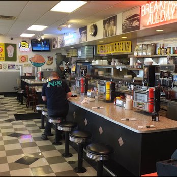 The Original Mels - I love the breakfast counter at Original Mel's Diner, complete with formica counter top, chrome accents, and nagahyde upholstery. - American Near Me - Rocklin, California The Original Mels - I love the breakfast counter at Original Mel's Diner, complete with formica counter top, chrome accents, and nagahyde upholstery. - American Near Me - Rocklin, California
