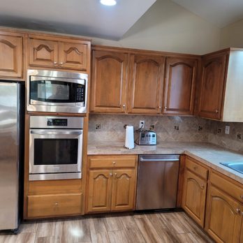Sky Construction & Painting - Stained kitchen cabinets - Painters Near Me Sky Construction & Painting - Stained kitchen cabinets - Painters Near Me