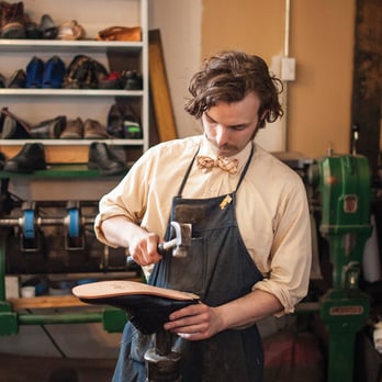 Awesome Time Shoe and Leather Repair - Tim fixing shoes. - Shoe Repair Near Me - Cincinnati, Ohio Awesome Time Shoe and Leather Repair - Tim fixing shoes. - Shoe Repair Near Me - Cincinnati, Ohio