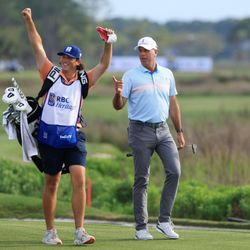 RBC Heritage - Both Stewart Cink and his caddie soon Reagan live in metro Atlanta and graduated from Georgia Tech. Cink just won his third tartan jacket.