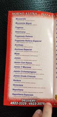 Menu photo 2 Las Leñas Buenos Aires, C
