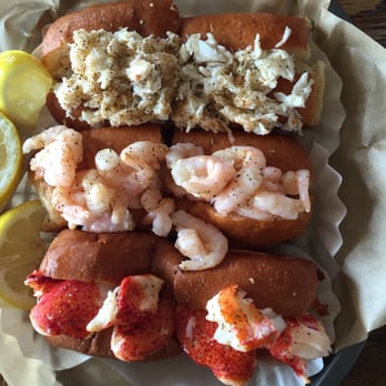Lobster West - Maine Event (lobster roll, shrimp roll, crab roll) - delicious! - Seafood Near Me - Encinitas, California Lobster West - Maine Event (lobster roll, shrimp roll, crab roll) - delicious! - Seafood Near Me - Encinitas, California