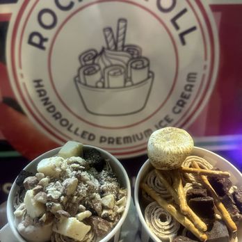 Rock N Roll Handrolled Premium Ice Cream - Brownie Bliss and S'more - Ice Cream & Frozen Yogurt Near Me - Lathrop, California Rock N Roll Handrolled Premium Ice Cream - Brownie Bliss and S'more - Ice Cream & Frozen Yogurt Near Me - Lathrop, California
