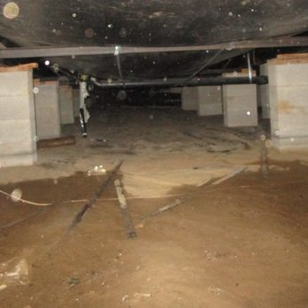 Mainline Drain & Construction - Before: subfloor crawl space flooded area during heavy rain fall. - Plumbing Near Me - Forest Grove, Oregon
